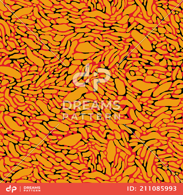 Seamless Abstract Pattern, Repeated Colored Animals Skin Ready for Textile.