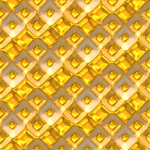 Luxury Golden Geometric Pattern, Seamless 3D Rendering Texture Ready for Textile Prints.