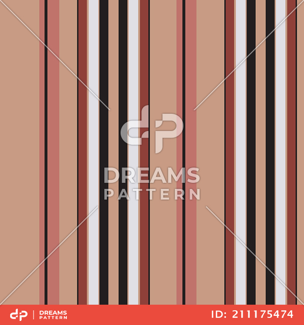 Seamless Colorful Striped Pattern, Lined Design Ready for Textile Prints.