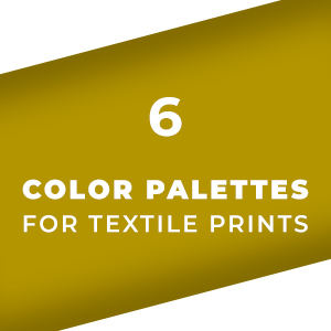Set 06 Color Palettes for Textile Prints. Tints and Shades Chart, Colors Guide Swatches.