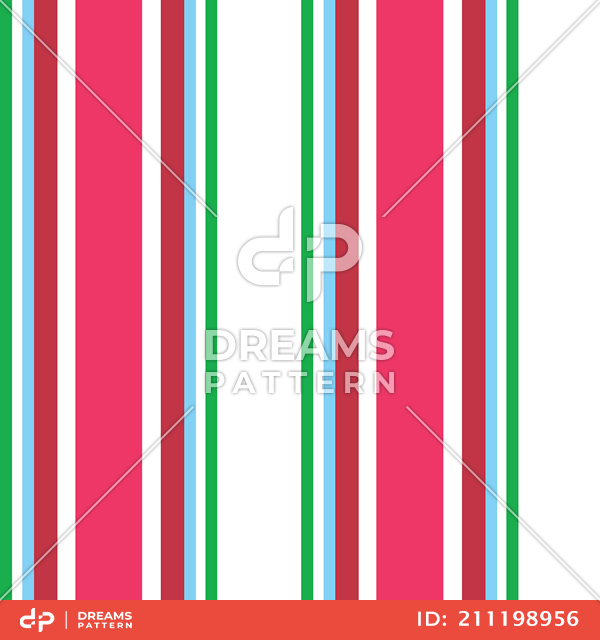 Seamless Colorful Striped Pattern, Lined Design Ready for Textile Prints.