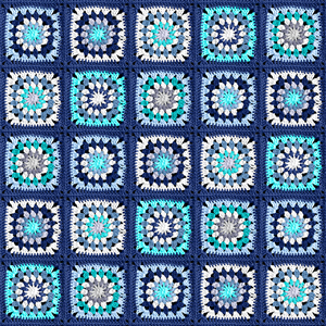 Seamless Colored Squares of Embroidery, Geometric Pattern Ready for Textile Prints.