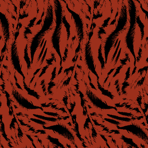 Seamless Pattern of Tiger Skin, Fashion and Stylish on Dark Brown background.