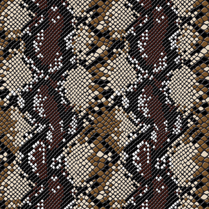 Seamless Snake Skin Pattern, Fashionable Design Ready for Textile Prints.