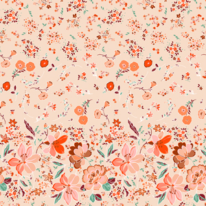 Seamless Floral Pattern Trendy Texture in Liberty Style for Cloth, Textile and Wallpaper.