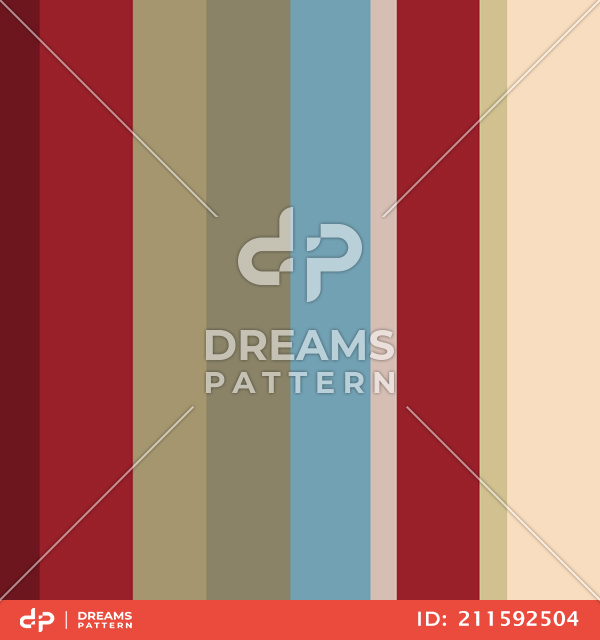 Seamless Multicolor Striped Pattern, Vertical Lined Background Ready for Textile Prints.