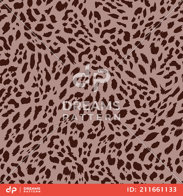 Seamless Animal Skin Cheetah Pattern, Colored Background Ready for Textile Prints.