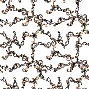 Seamless Baroque Pattern Ready for Textile Print.