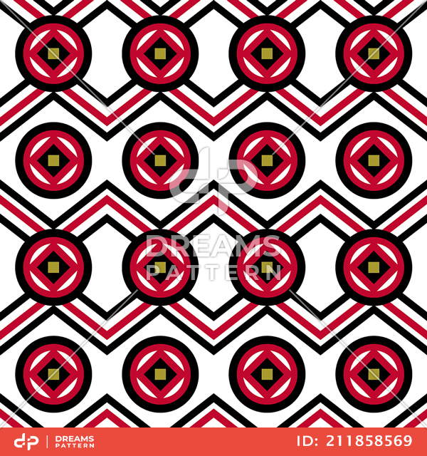 Seamless Geometric Pattern, Ready for Carpet, Clothing, Fabric and Textile Prints.