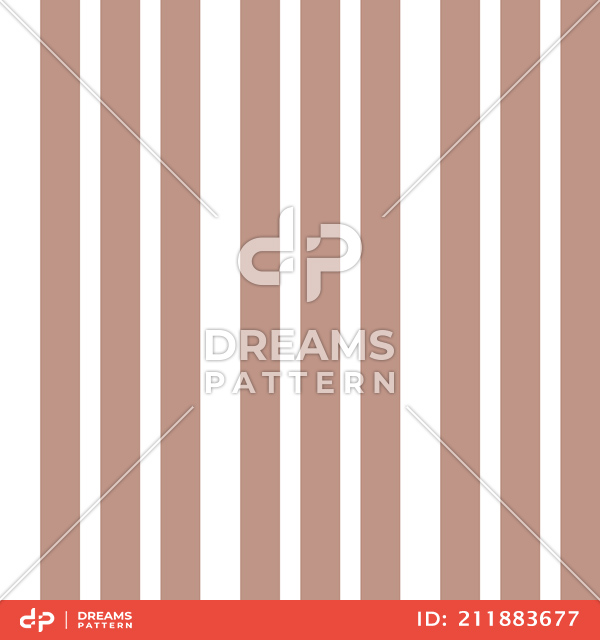 Seamless Striped Pattern, Vertical Light Brown Lines Ready for Textile Prints.