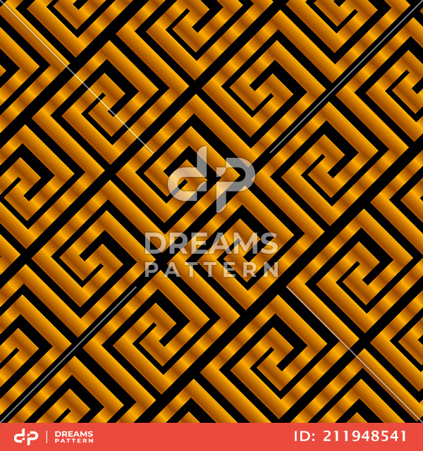 Seamless Geometric Pattern with Slanted Versace Lines Ready for Textile Prints.