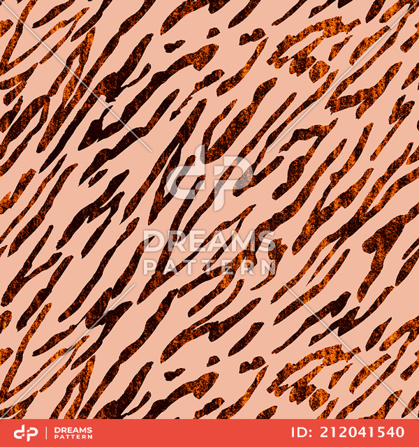 Seamless Animal Skin Pattern on Light Brown Background Ready for Textile Prints.