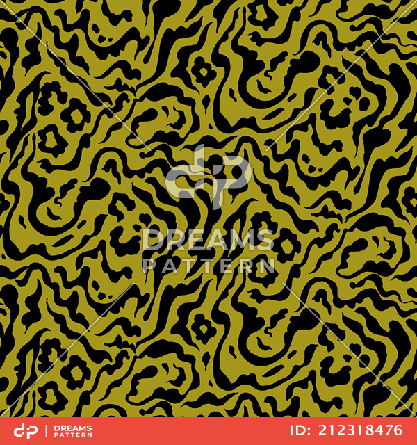 Seamless Colored Tiger Skin Pattern, Ready for Textile and Fabric Prints.