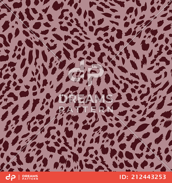 Seamless Animal Skin Cheetah Pattern, Colored Background Ready for Textile Prints.