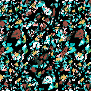 Seamless Abstract Texture Pattern, Fashionable Textile Print on Black Background.