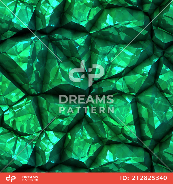 Seamless Digital Illustration Pattern, Abstract 3D Rendering Rocks Texture.