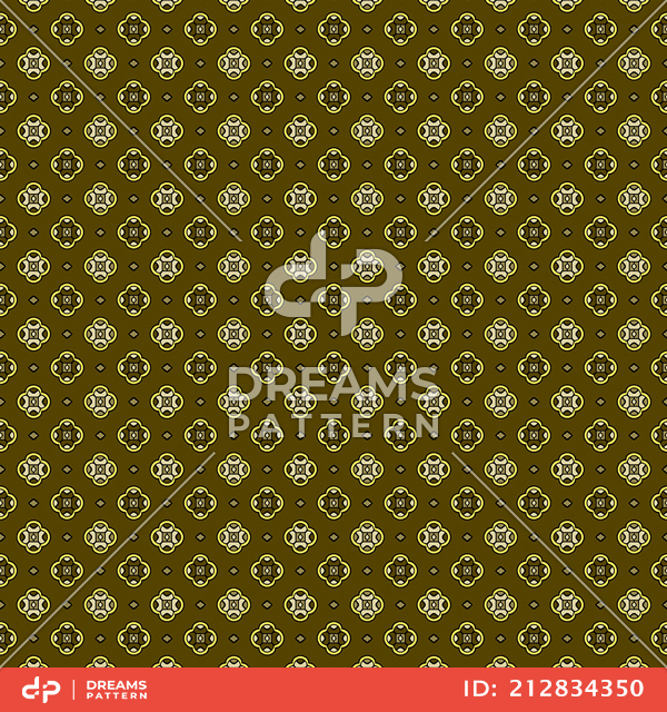 Seamless Abstract Design, Geometric Pattern on Khaki Background.