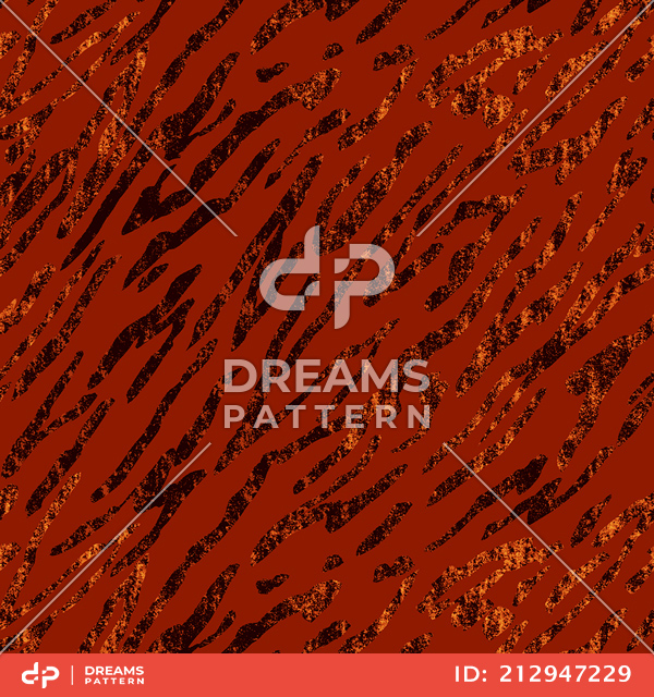 Seamless Animal Skin Pattern on Dark Brown Background Ready for Textile Prints.