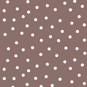 Seamless Pattern with Small White Polka Dots on Dark Brown Background.