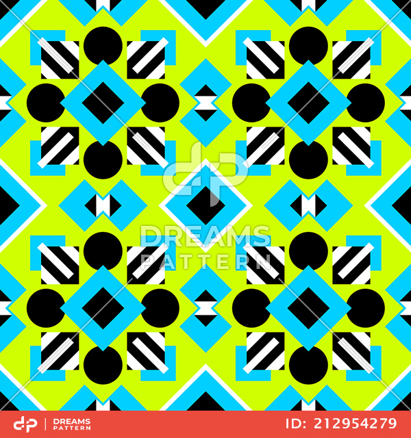 Seamless Geometric Pattern, Ready for Carpet, Clothing, Fabric and Textile Prints.