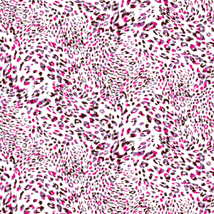 Seamless Leopard Skin Pattern, Colorful Wildlife Abstract Design on White Background.
