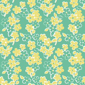 Beautiful Hand Drawn Floral Pattern, Repeated Design Ready for Fills, Wallpaper and Fabric Prints.