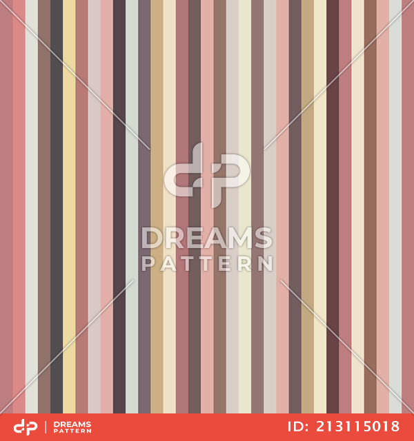 Seamless Multicolor Striped Pattern, Vertical Lined Background Ready for Textile Prints.