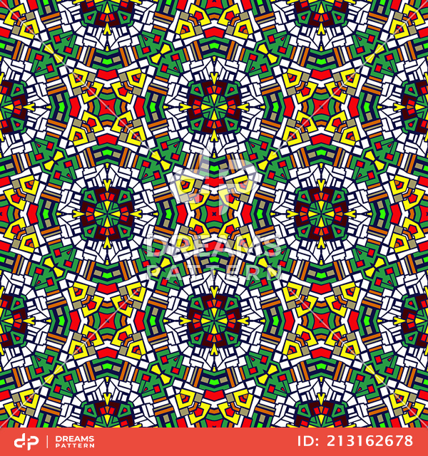 Seamless Geometric Oriental Pattern, Ready for Carpet, Clothing, Fabric and Textile.