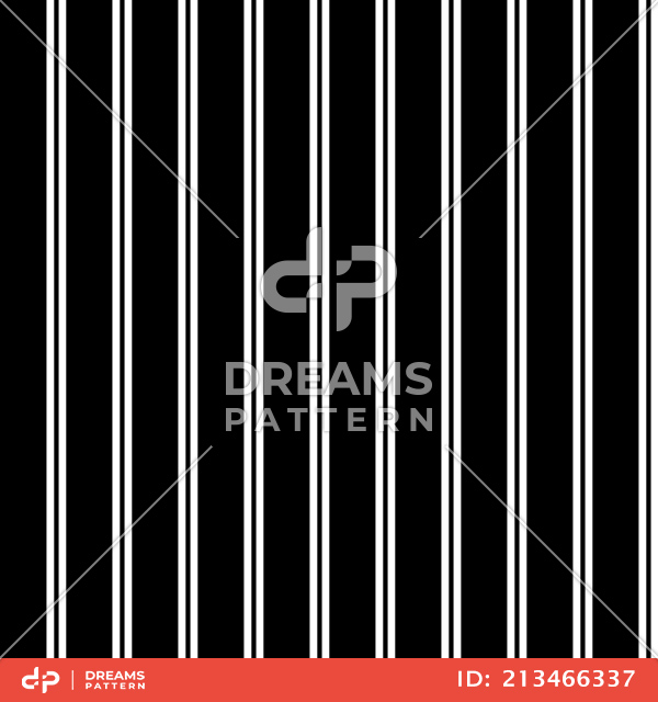 Seamless Black and White Striped Pattern, Lined Background Ready for Textile Prints.