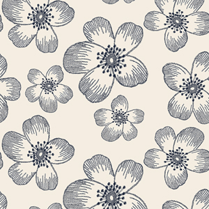 Seamless Embroidery Flowers Pattern. Fashion Art for Clothes, T-shirt and Textile.