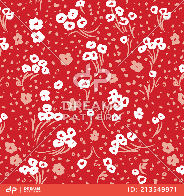 Seamless Multicolor Mini Floral Pattern, Pretty Design Ready for Textile Prints.