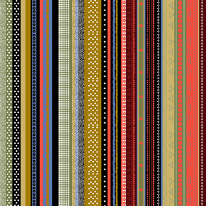 Seamless Mix Stripes and Dots, Colored Lined Pattern Ready for Textile Prints.