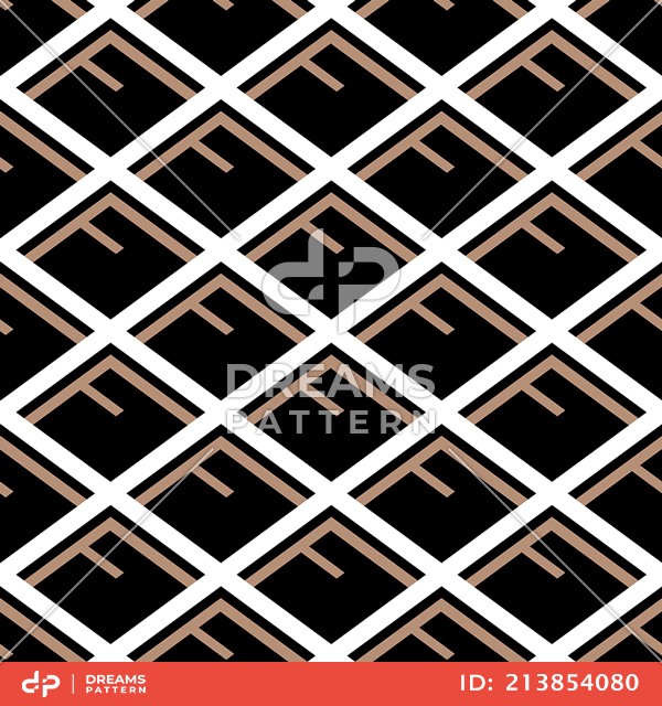 Seamless Geometric Pattern with Slanted Lines Ready for Textile Prints.
