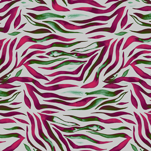 Seamless Animal Skin Pattern, Colored Zebra Skin Ready for Textile Prints.
