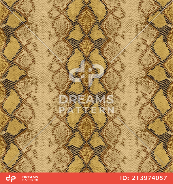 Seamless Animal Skin Pattern with Piton Texture Ready for Textile Prints.