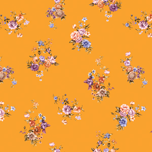 Seamless Wild Flowers in Vintage Style, Designed for Textile Prints.