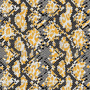 Seamless Textured Snake Skin Pattern with Leopard Skin Designed for Textile Prints.
