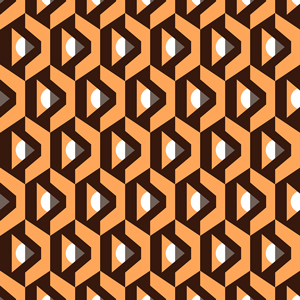 Seamless Abstract Geometric Pattern on Colored Background Ready for Textile Prints.