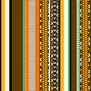 Seamless Trendy Mix Stripes and Dots, Colored Lined Pattern Ready for Textile Prints.