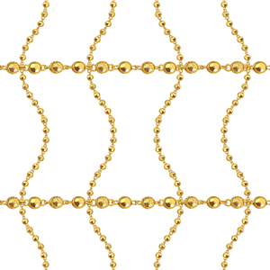 Seamless Golden Chains on White. Repeat Design Ready for Textile Prints.