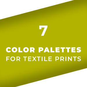 Set 07 Color Palettes for Textile Prints. Tints and Shades Chart, Colors Guide Swatches.