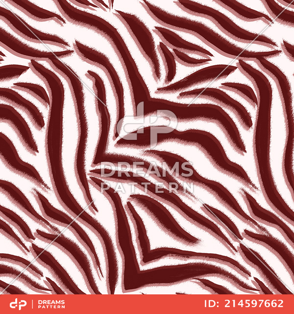 Seamless Zebra Skin Pattern on Light Brown Background Ready for Textile Prints.