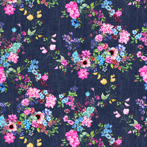 Seamless Watercolor Floral Pattern, Beautiful Small Flowers Ready for Textile Prints.