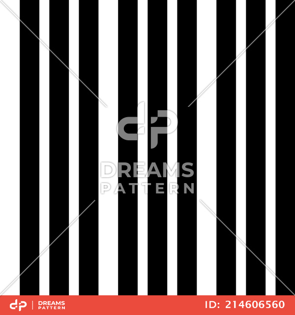 Seamless Striped Pattern, Vertical Black Lines Ready for Textile Prints.