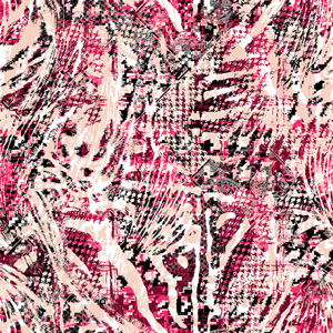 Seamless Abstract Wild Skin Pattern with Paisley and Houndstooth Texture.