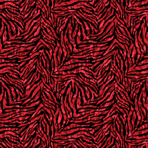 Seamless Animal Skin Zebra Pattern, Colored Design Ready for Textile Prints.