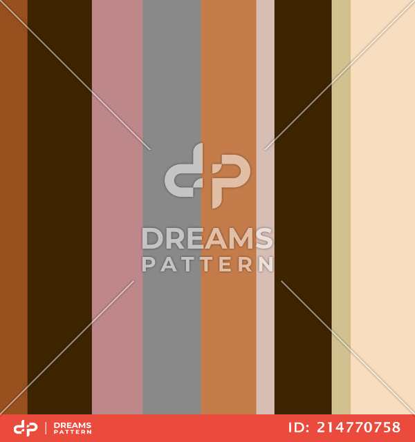 Seamless Multicolor Striped Pattern, Vertical Lined Background Ready for Textile Prints.