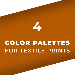 Set 04 Color Palettes for Textile Prints. Tints and Shades Chart, Colors Guide Swatches.