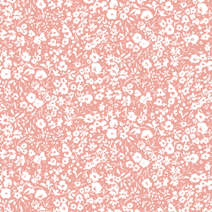 Seamless Pattern of White Floral on Pink Background Ready for Textile Prints.