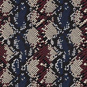 Seamless Snake Skin Pattern, Fashionable Design Ready for Textile Prints.